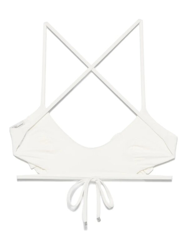 Blumarine Bikinitop met bloemenpatch - Wit