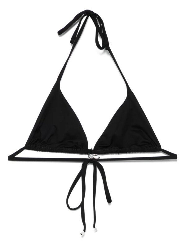 Blumarine Bikinitop met roos - Zwart