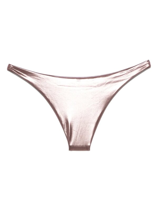 Blumarine Gelamineerde jersey bikinislip - Bruin