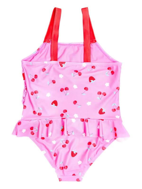 SOLISWIM KIDS Badpak met fruitprint - Roze