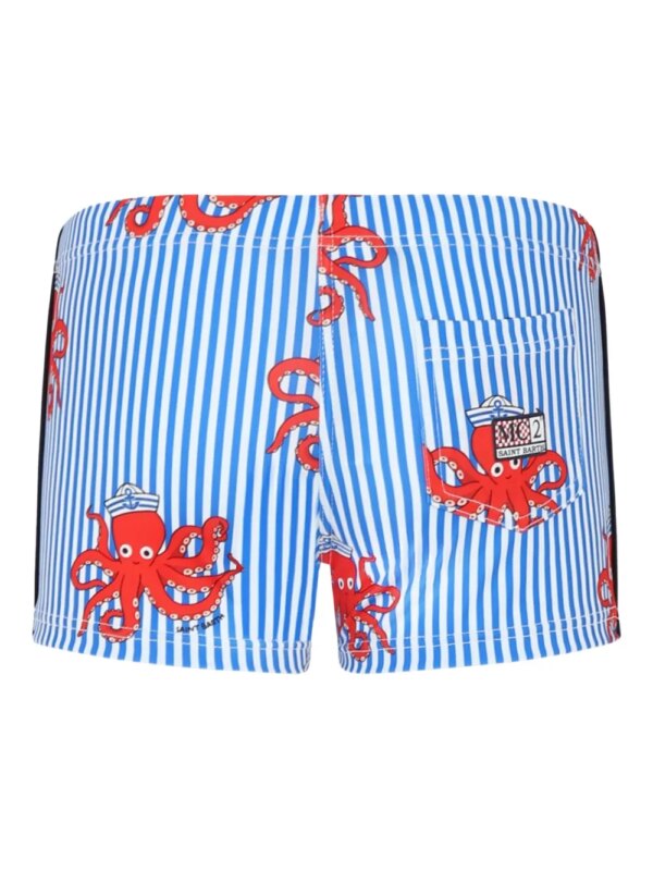 MC2 Saint Barth Kids Zwembroek met krabprint - Blauw