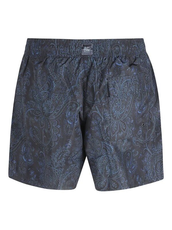 ETRO Zwembroek met paisley-print - Blauw