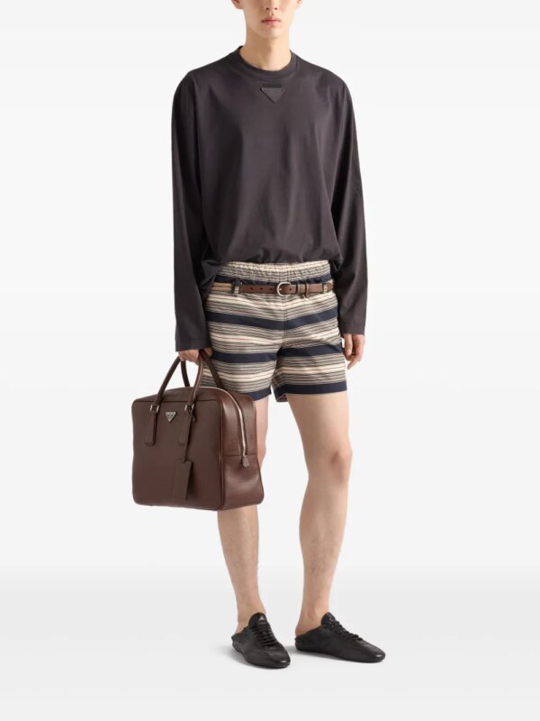 Prada Gestreepte zwembroek - Blauw