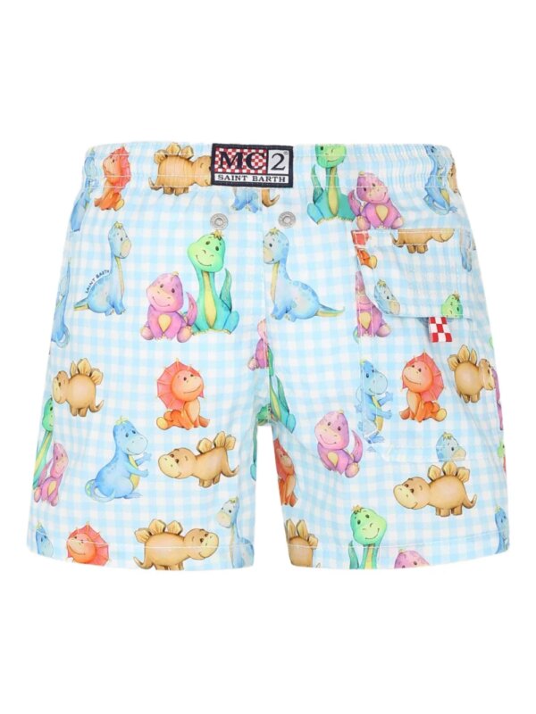 MC2 Saint Barth Kids Zwembroek met print - Blauw