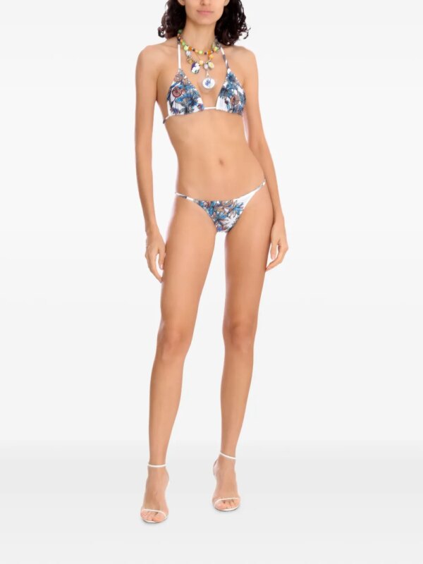 Amir Slama Bikini met bloemenprint - Wit