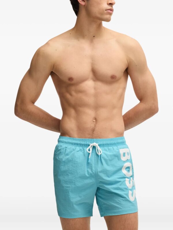 BOSS Zwembroek met logo - Blauw