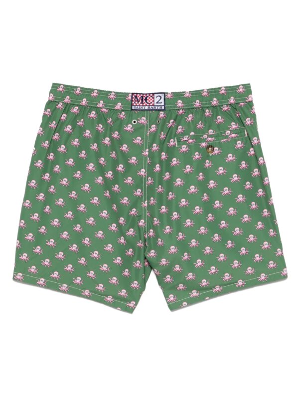 MC2 Saint Barth Zwembroek met print - Groen