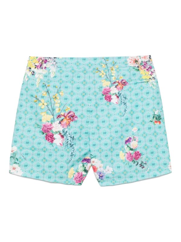 Camilla Zwembroek met Gardens of Queluz-print - Groen