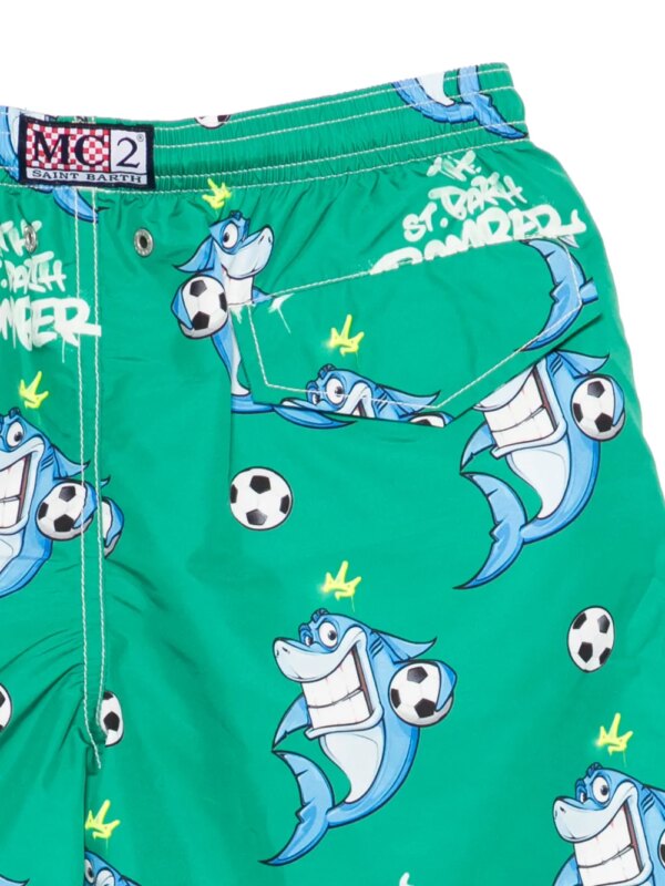 MC2 Saint Barth Kids x Crypto Puppets Jean Lighting zwembroek - Groen