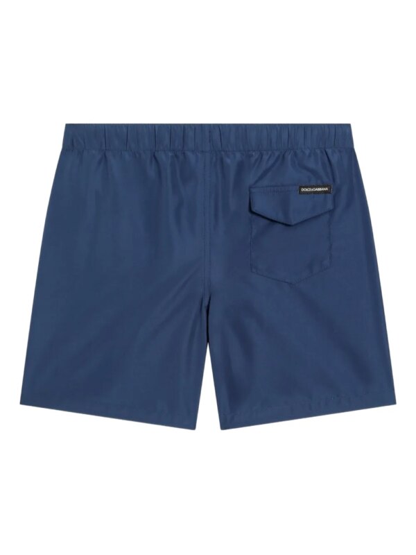 Dolce & Gabbana Kids Zwembroek met logoprint - Blauw
