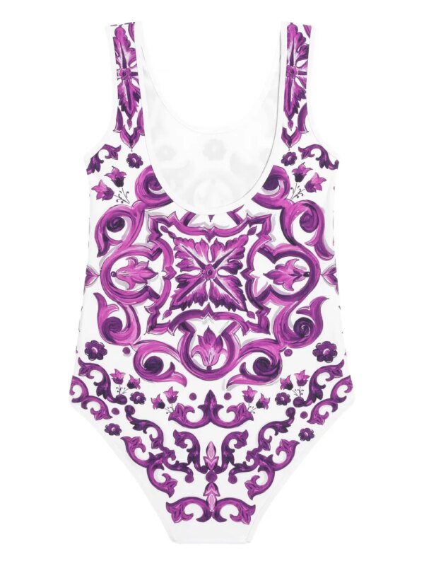 Dolce & Gabbana Kids Badpak met print - Wit