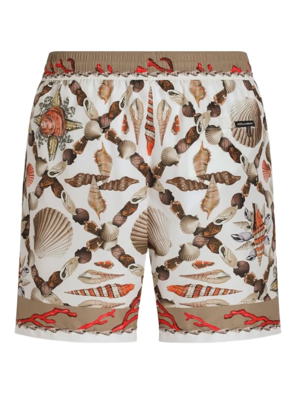 Dolce & Gabbana Zwembroek met print - Beige