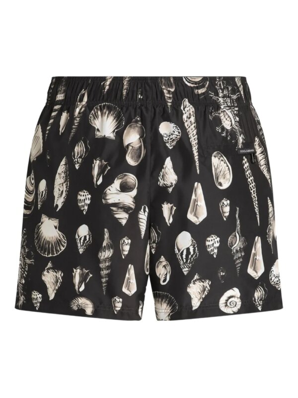Dolce & Gabbana Zwembroek met print - Zwart