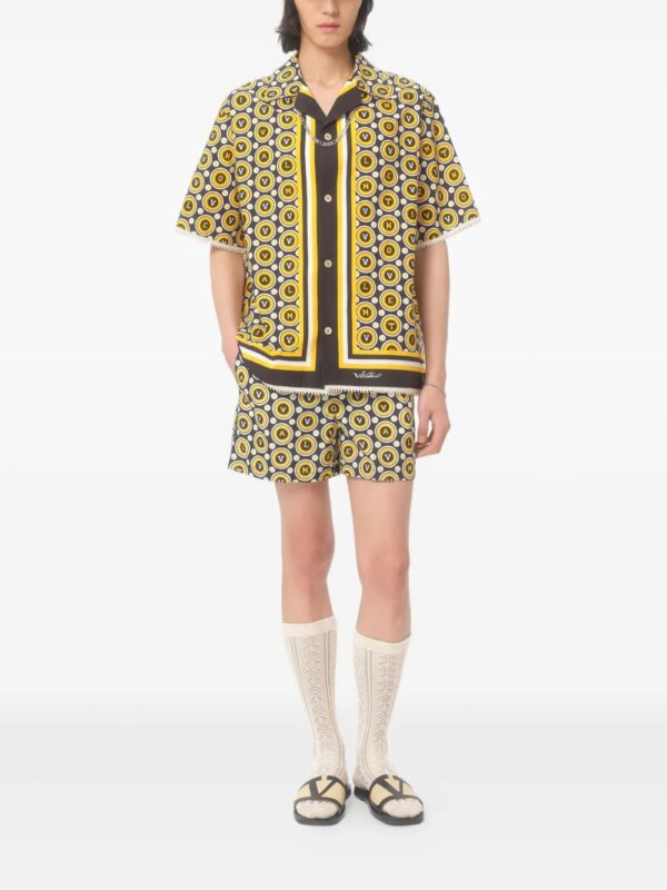 Valentino Garavani Zwembroek met Bulles Royales-print - Zwart