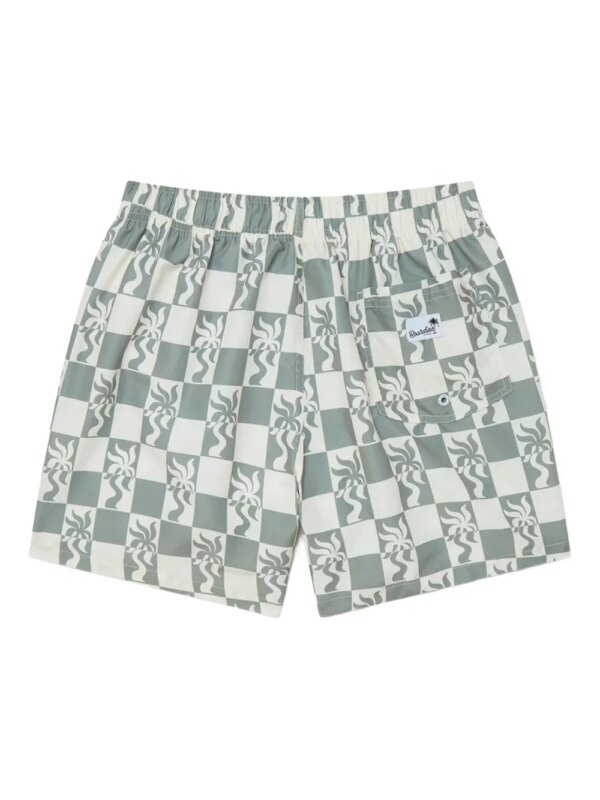 Boardies Zwembroek met grafische print - Groen