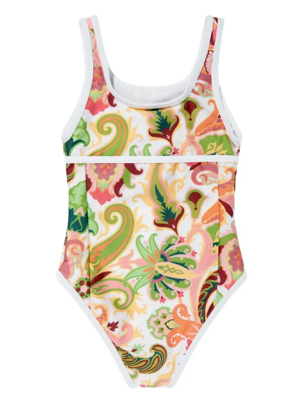 ETRO KIDS Badpak met bloemenprint - Wit