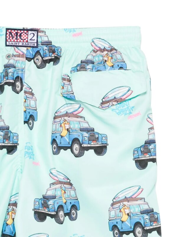 MC2 Saint Barth Kids x Crypto Puppets Jean Lighting zwembroek - Blauw