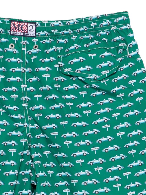 MC2 Saint Barth Kids Zwembroek met print - Groen