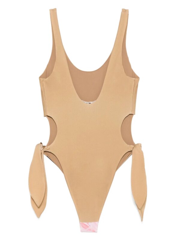 Chloé Uitgesneden badpak - Bruin