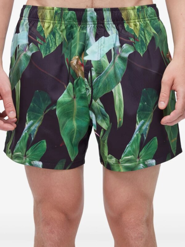 Osklen Zwembroek met elastische taille - Zwart