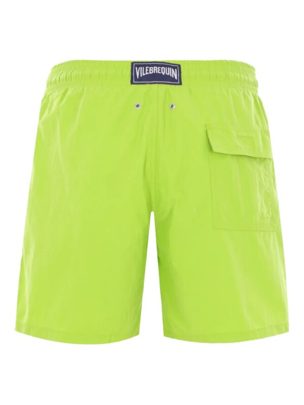 Vilebrequin Zwembroek met logopatch - Groen