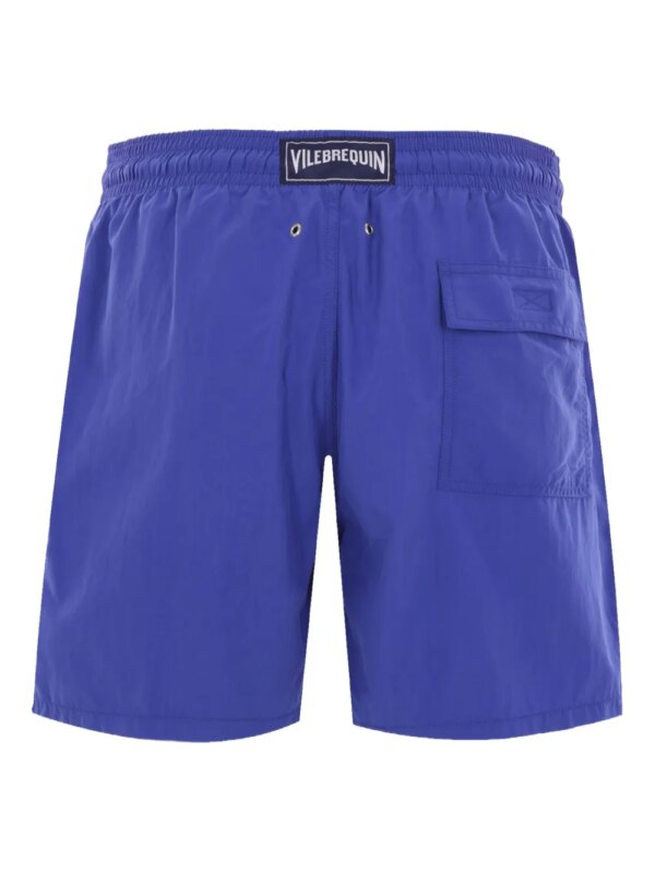 Vilebrequin Zwembroek met logopatch - Blauw