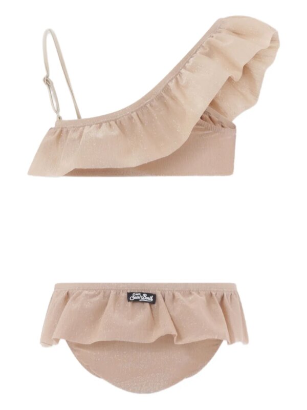 MC2 Saint Barth Kids Bikini met ruches - Goud