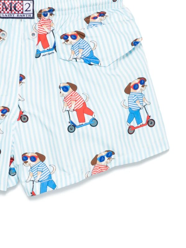 MC2 Saint Barth Kids Zwembroek met print - Blauw