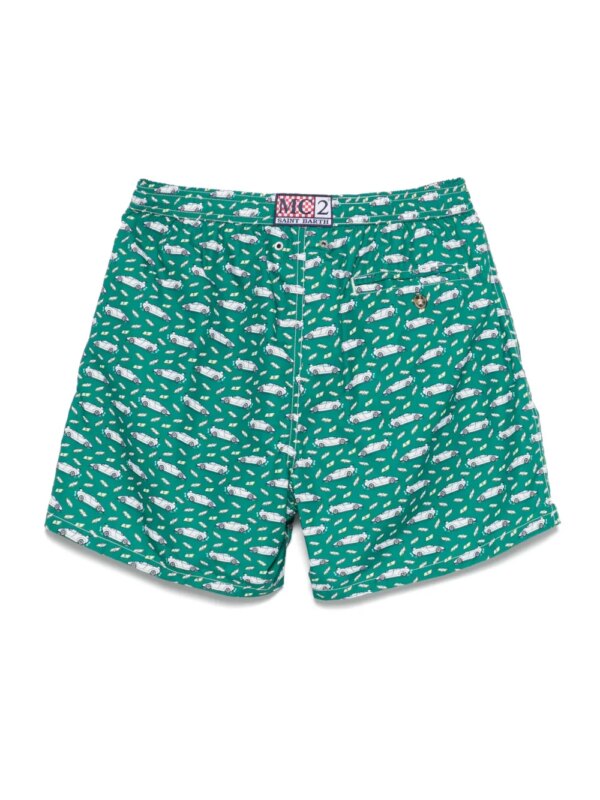 MC2 Saint Barth Zwembroek met print - Groen