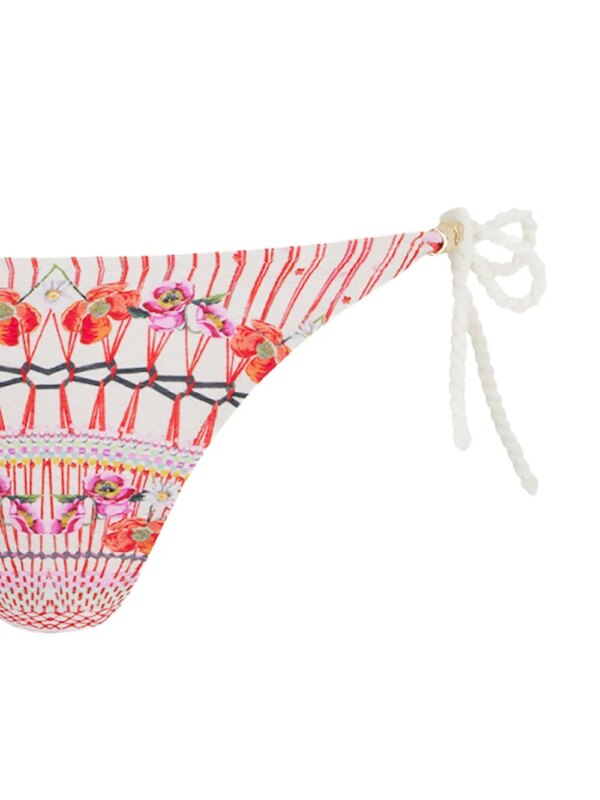 Temperley London Bikinislip met bloemenprint - Roze