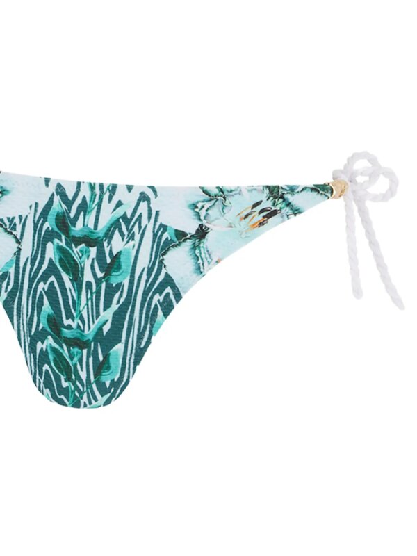 Temperley London Liana bikinislip met gestrikte zijkant - Blauw