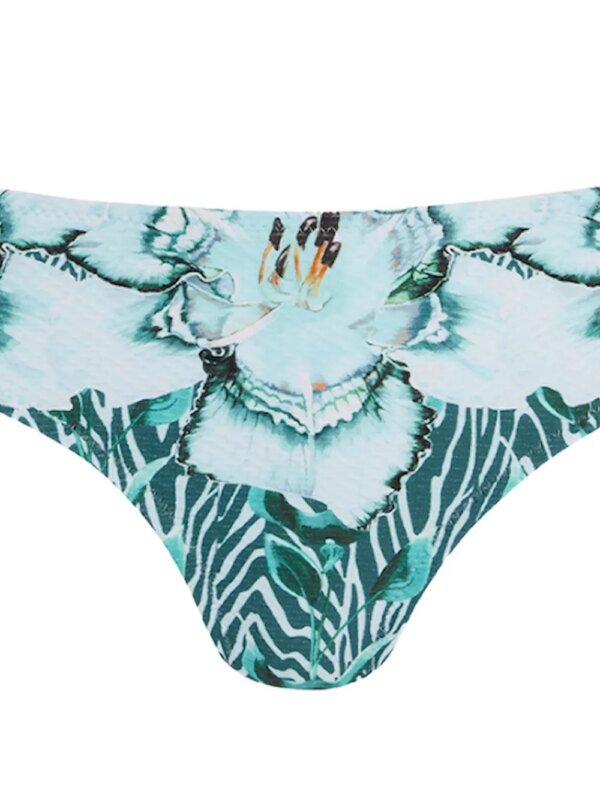Temperley London Liana bikinislip met bloemenprint - Blauw