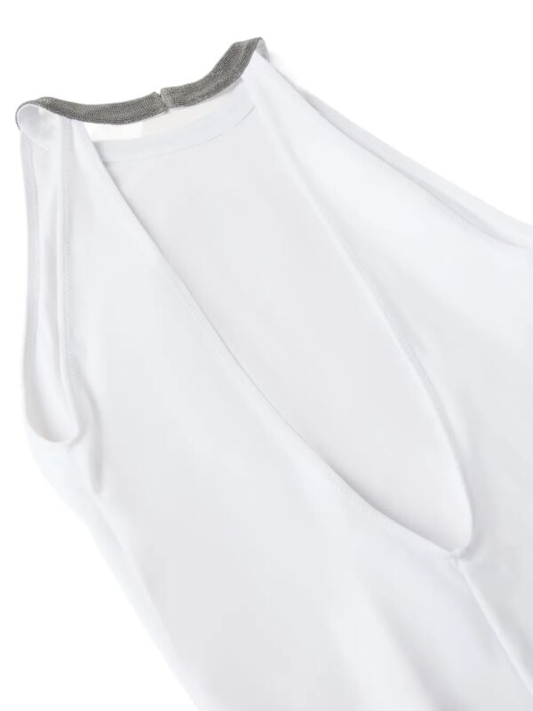 Brunello Cucinelli Badpak met Monili-detail - Wit