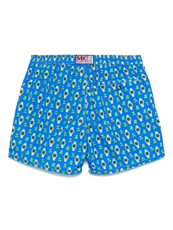 MC2 Saint Barth Zwembroek met print - Blauw
