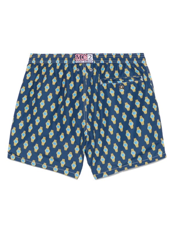 MC2 Saint Barth Zwembroek met print - Blauw