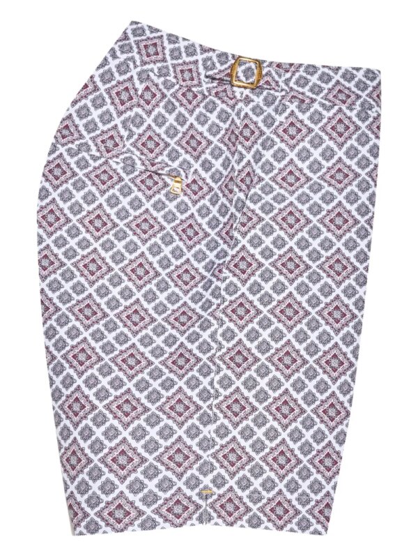 Orlebar Brown Bulldog zwembroek met geometrische print - Wit