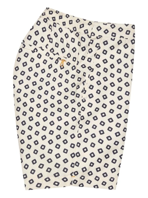 Orlebar Brown Zwembroek met geometrische print - Wit