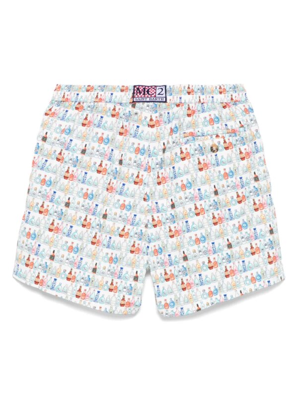 MC2 Saint Barth Zwembroek met print - Wit