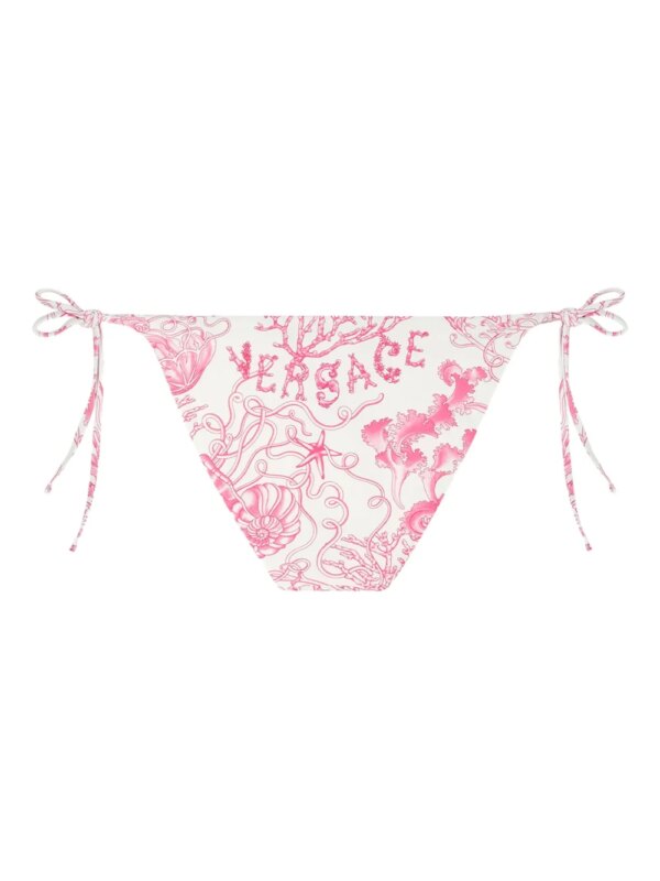 Versace Bikinislip met gestrikte zijkanten - Wit
