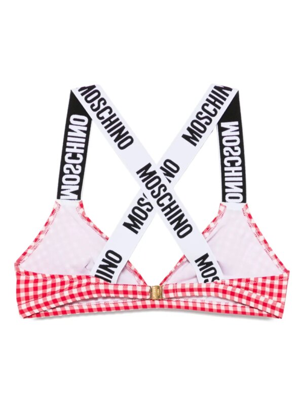 Moschino Bikinitop met gingham ruit - Rood
