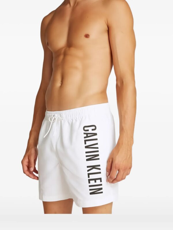 Calvin Klein Zwembroek met logoprint - Wit