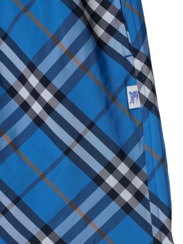 Burberry Geruite zwembroek - Blauw