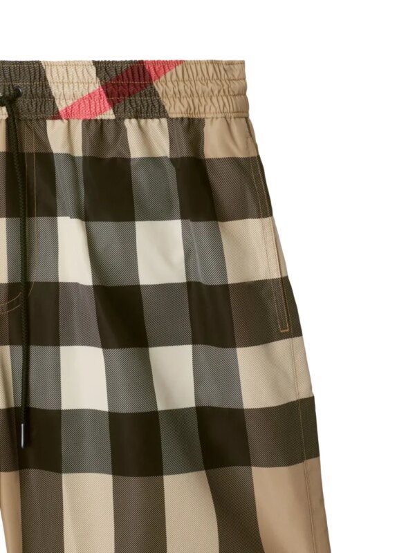 Burberry Geruite zwembroek - Beige