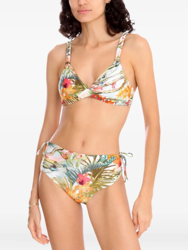 Lygia & Nanny Marcela bikini met tropische print - Groen