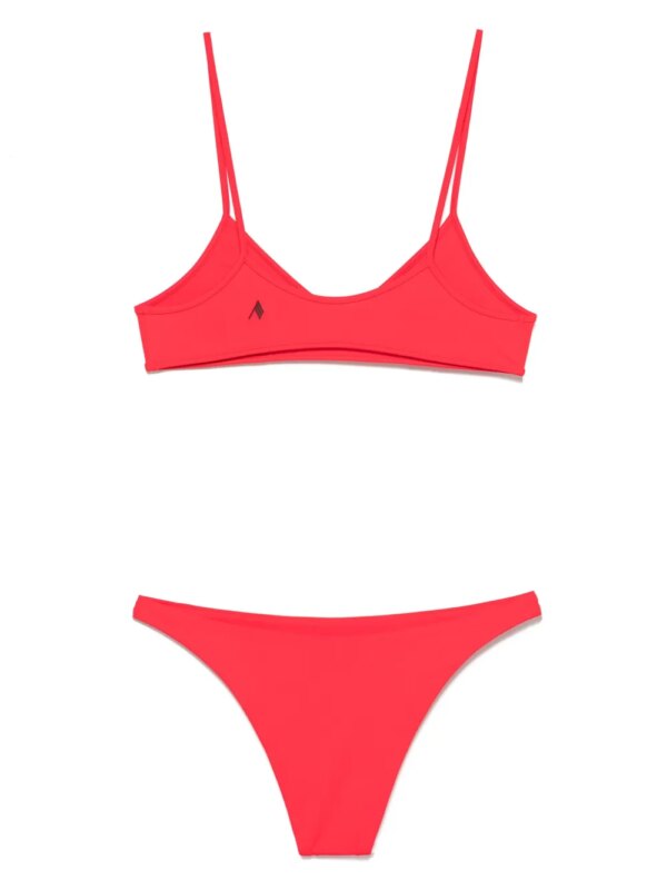 The Attico Bikini met logoprint - Rood