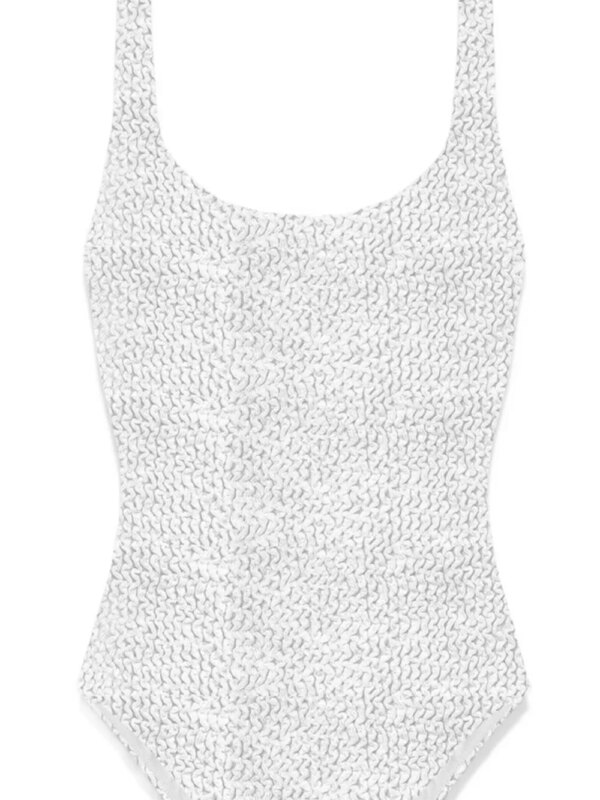 MC2 Saint Barth Badpak met logopatch - Wit