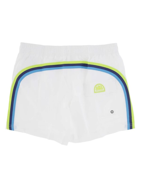 Sundek Zwembroek met elastische taille - Wit