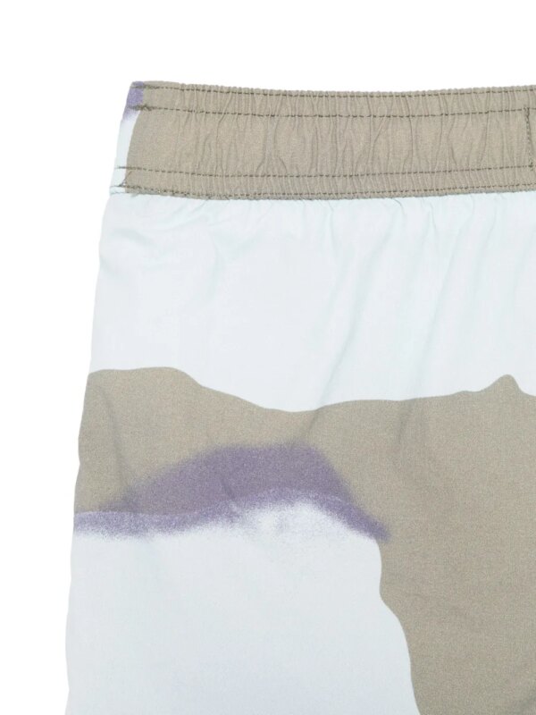 Stone Island Junior Zwembroek met logo-applicatie - Blauw