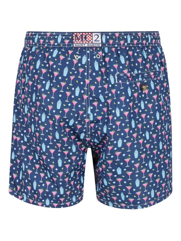 MC2 Saint Barth Zwembroek met print - Blauw