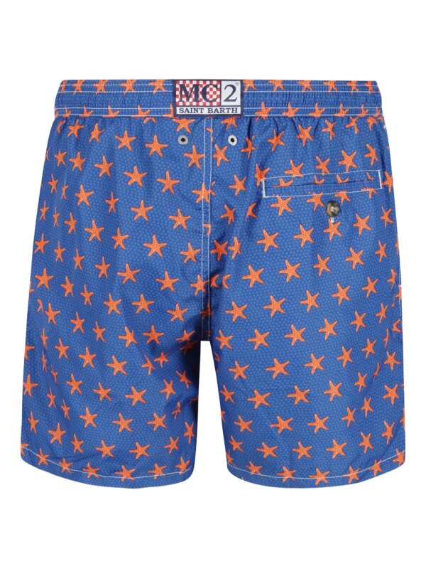 MC2 Saint Barth Zwembroek met print - Blauw